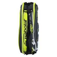 Babolat Tennis Racket Bag Pure Aero (Racket Bag, 2 Main Compartments) grey/yellow/white 6-pack