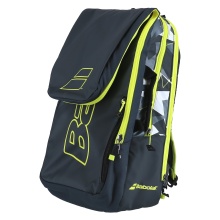 Babolat Tennis Rucksack Pure Aero (main and racket compartment, thermal insulated) grey/yellow/white