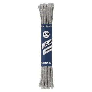 Barth Shoelaces Magic MTH round light grey/yellow 120cm