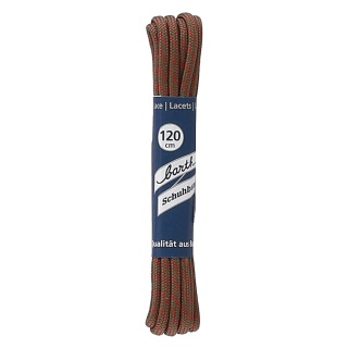 Barth Shoelaces Magic MTH round brown/red 120cm