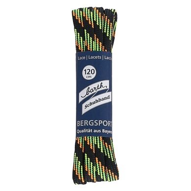 Barth Shoelaces Mountain Sports half-round orange/green/anthracite 120cm