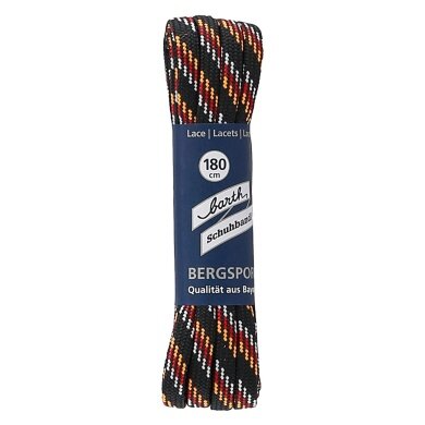 Barth laces mountain sports half-round black/red/orange/white 180cm