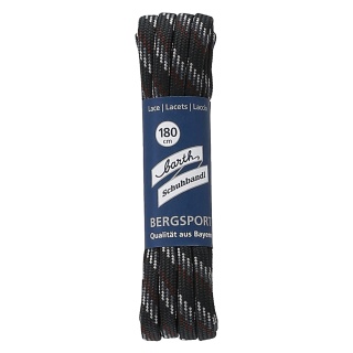 Barth Shoelaces Mountain Sports half-round brown/grey 180cm