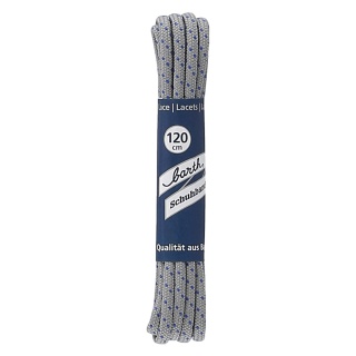 Barth Shoelaces Magic MTH round light grey/blue 120cm