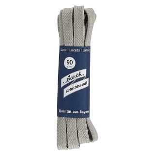 Barth Shoelaces Stylish silver 90cm