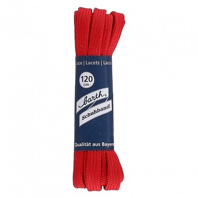 Barth Shoelaces/Shoe Straps Stylish Red 120cm - 1 Pair