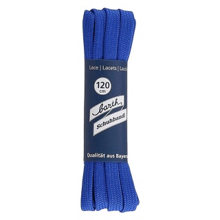 Barth Shoelaces/Shoe Straps Fashionable Royal Blue 120cm - 1 Pair