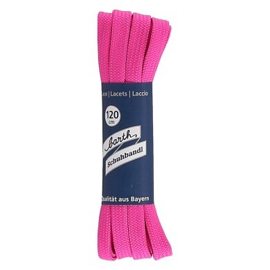 Barth Shoelaces/Shoe Bands Stylish Deep Pink 120cm - 1 Pair