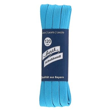 Barth Shoelaces/Shoe Straps fashionable light blue 120cm - 1 Pair