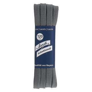 Barth laces/shoelaces fashionable dark grey 120cm - 1 pair