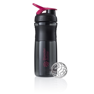 BlenderBottle Sports Mixer Bottle Grip Tritan Flip 820ml black/pink