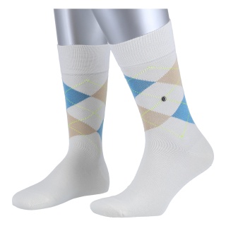 Burlington Daily Sock King SO cream white Men - 1 Pair