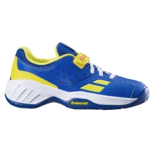 Babolat Tennis Shoes Pulsion Velcro Allcourt Blue Kids