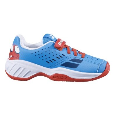 Babolat Tennis Shoes Pulsion Velcro Allcourt light blue/red Toddlers