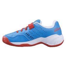 Babolat Tennis Shoes Pulsion Velcro Allcourt light blue/red Toddlers