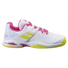 Babolat Tennis Shoes Propulse Allcourt white/pink Girls