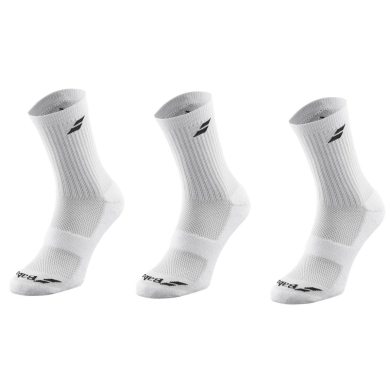 Babolat Sports Socks Crew Classic White Children - 3 Pairs