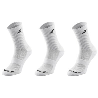 Babolat Sports Socks Crew Classic White/Blue Kids - 3 Pairs