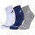 Babolat Sport Socks Ankle Quarter Classic white/dark blue/grey - 3 Pairs