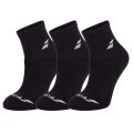 Babolat Sport Socks Ankle Quarter Classic black - 3 pairs