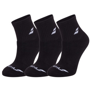 Babolat Sport Socks Ankle Quarter Classic black - 3 pairs