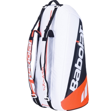 Babolat Tennis Racket Bag (Racket Bag, 2 Main Compartments) Pure Strike White 6 Racket