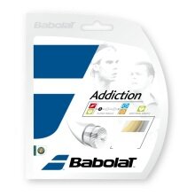 Stringing with tennis string Babolat Addiction natural