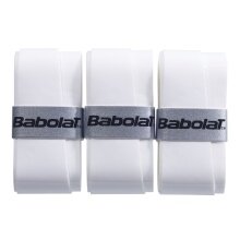 Babolat Overgrip Pro Tour 2.0 (Comfort) 0.6mm white 12-pack clip bag