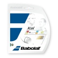 Stringing with tennis string Babolat XCel natural