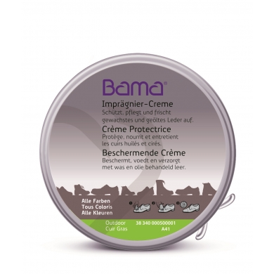 Bama Shoe Care Impregnating Cream (Protection against Moisture) - neutral 100ml Tin