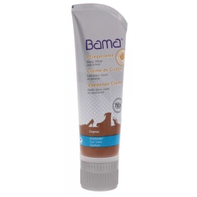 Bama Shoe Care Cream (for smooth leather types) cognac brown 75ml Tube