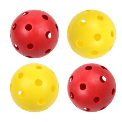 Bandito Funhockey Replacement Balls yellow/red - 4 pieces