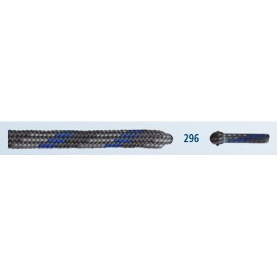 Barth Shoelaces Mountain Sports half-round grey/royal 120cm