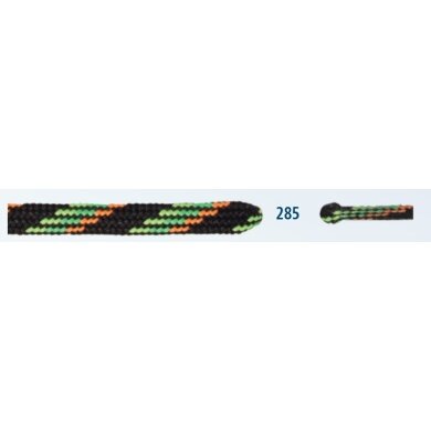 Barth Shoelaces Mountain Sports half-round black/yellow/green/orange 180cm