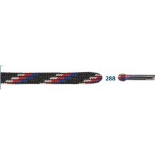 Barth Shoelaces Mountain Sports half-round black/white/red/blue 120cm