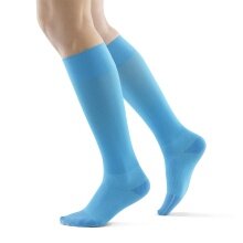 Bauerfeind Compression Socks Run&Walk short blue 1 piece