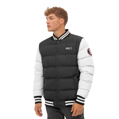 Bench Winter Padded Jacket Reggie (100% Polyester) black/white Men's