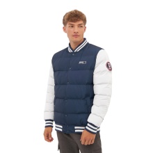 Bench Winter Quilted Jacket Reggie (100% Polyester) navy blue/white Men's