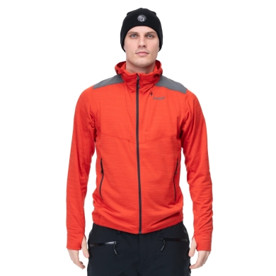 Bergans Fleece Jacket Rabot Active (ultra-lightweight, athletic fit, midlayer) red men's