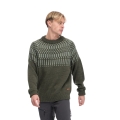 Bergans Knit Pullover Nordmarka Merino Jumper (comfortable, warm, 100% Merino wool) green Men