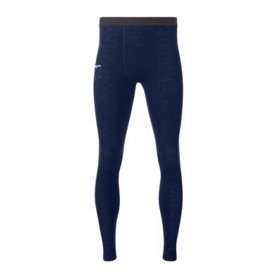 Bergans Dual Merino Tight Base Layer Trousers (excellent temperature regulation) long underwear navy blue Men's