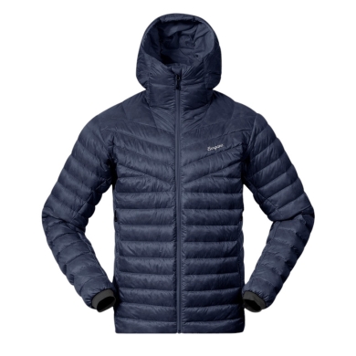 Bergans Winter Down Jacket Rabot Light Down Hood (light, warm) navy blue Men's