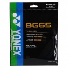 Stringing with Badminton String Yonex BG65 (Allround+Durability) black