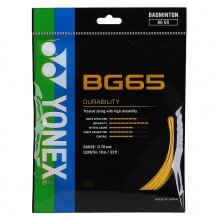 Stringing with Badminton String Yonex BG65 (Allround+Durability) orange