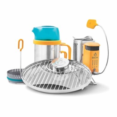 BioLite Camping Stove CampStove Complete Cook Kit (consisting of CampStove 2, KettlePot and Portable Grill)