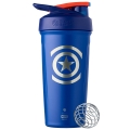 BlenderBottle Drink Bottle Strada Thermo Stainless Steel Captain America 710ml blue