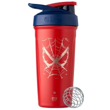 BlenderBottle Drink Bottle Strada Thermo Stainless Steel Spider Man 710ml red