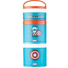 BlenderBottle Storage Container Whiskware Snack Container Captain America 3-Pack