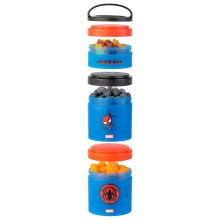 BlenderBottle Storage Container Whiskware Snack Container Spider Man 3-pack