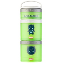 BlenderBottle Storage Container Whiskware Snack Container Black Panther 3-Pack